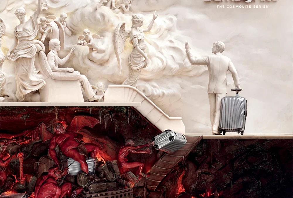 Samsonite «Heaven & Hell» Storytelling extremo y la hipérbole visual